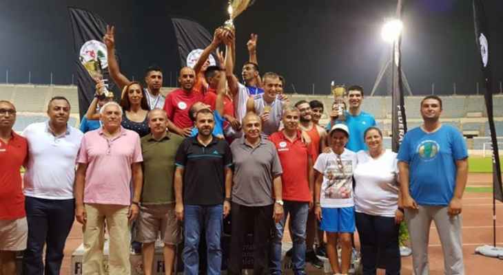 كأس الإتحاد بالعاب القوى للفرق لقب الرجال للجيش اللبناني والسيدات لأنتر ليبانون