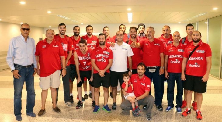 عودة منتخب لبنان لكرة السلة الى بيروت 