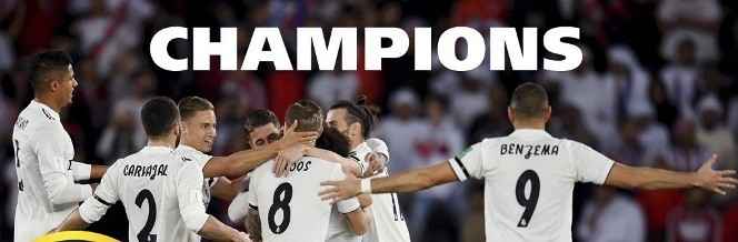ريال مدريد الاسباني بطلا لمونديال الاندية للمرة الثالثة على التوالي 