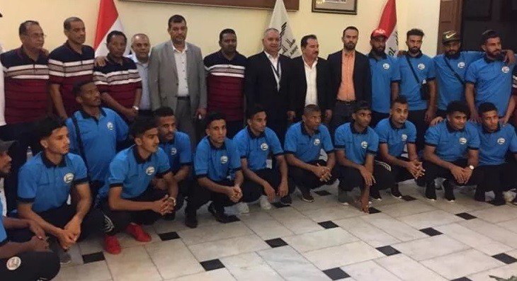 المنتخب اليمني أول الواصلين الى العراق استعدادا لغرب آسيا 