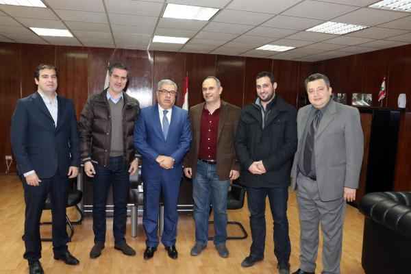   اتحاد السلة زار وزير الشباب والرياضة العميد الركن عبد المطلب الحناوي