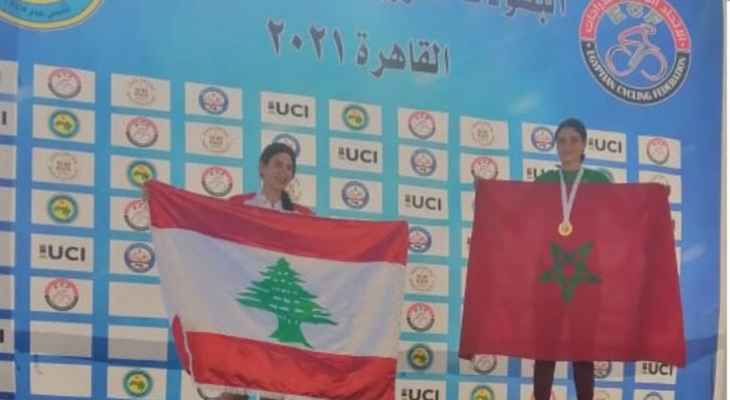 ميدالية فضية للبنان في البطولة العربية للدراجات الهوائية