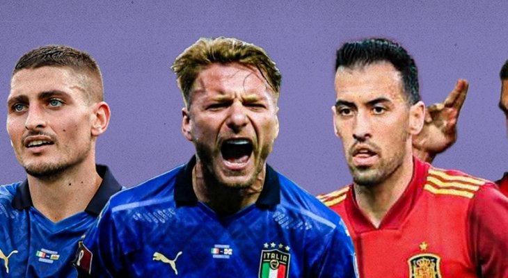 يورو 2020: أبرز الأرقام المتعلقة بمواجهة ايطاليا واسبانيا