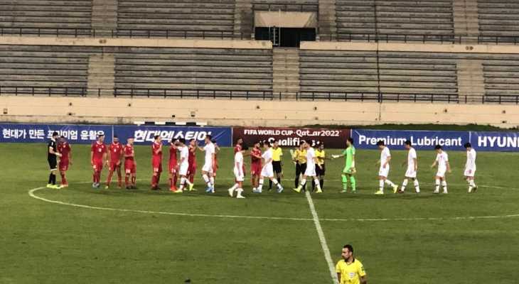 نهاية المباراة : لبنان 0 - 0 كوريا الشمالية