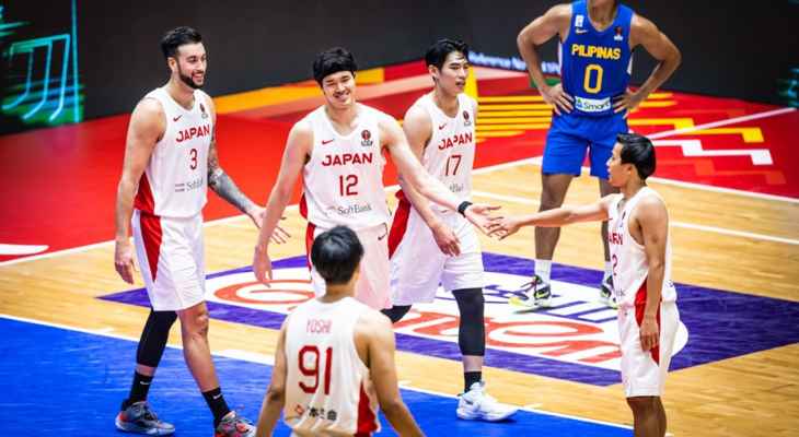 كأس آسيا لكرة السلة: ابرز الاحصاءات من مباراة اليابان والفيليبين