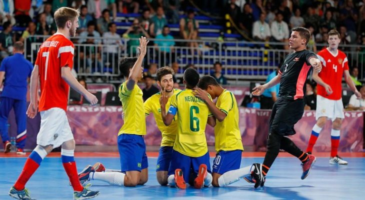 البرازيل تفوز بذهبية الصالات في الالعاب الاولمبية للشباب