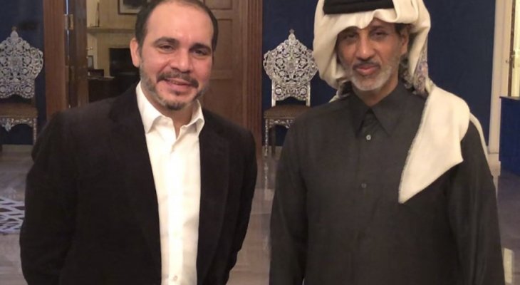 لقاء يجمع رئيس الاتحاد الاردني مع نظيره القطري