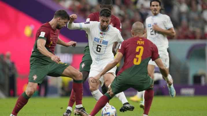 احصاءات وعلامات لاعبي البرتغال والاوروغواي