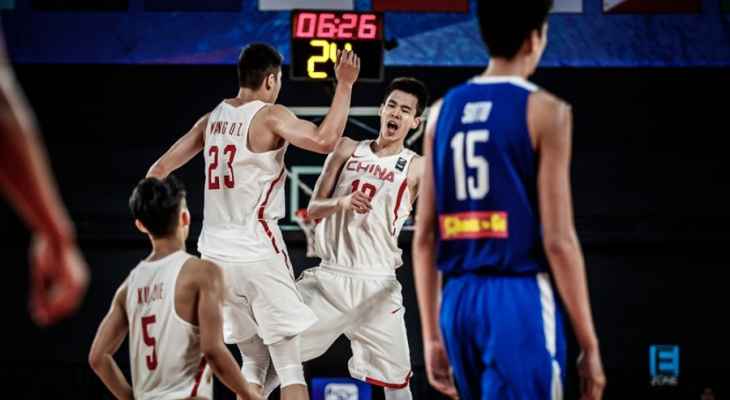 الصين تحرز المركز الثالث في بطولة اسيا لكرة السلة تحت 18 عاماً