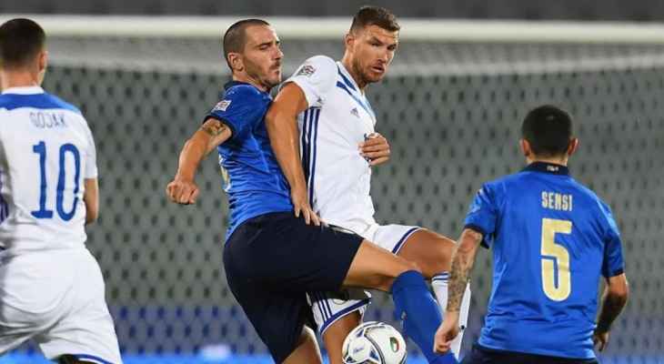 احصاءات من مباراة ايطاليا والبوسنة في دوري امم اوروبا