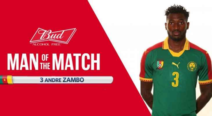زامبو أفضل لاعب في مباراة الكاميرون وأستراليا 