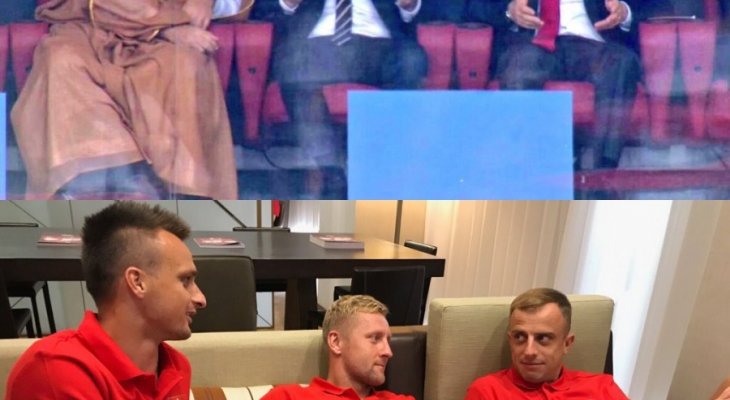 لاعبو بولندا يقلدون واقعة بوتين وبن سلمان!