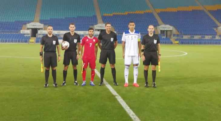 إنتهاء الشوط الأول من مباراة لبنان وأوزبكستان بالتعادل السلبي