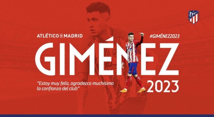 خيمينيز يجدد عقده مع اتلتيكو مدريد 