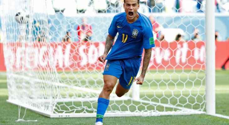 كوتينيو افضل لاعب في مباراة البرازيل وكوستاريكا