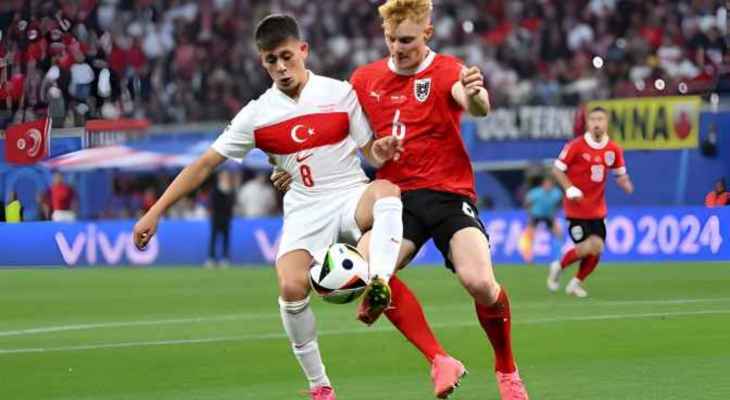 اهم مجريات المباراة بين تركيا والنمسا