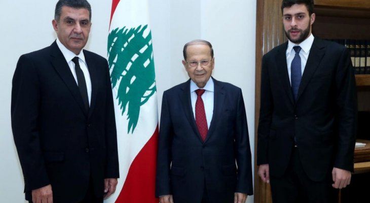 مدافع العهد إلى جانب رئيس الجمهورية اللبنانية