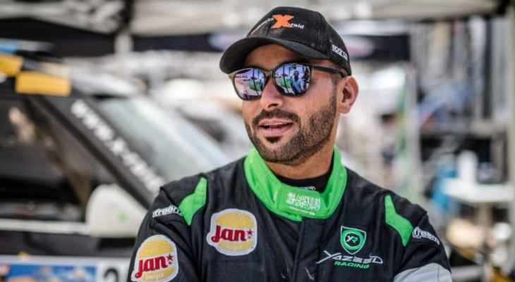 Saudi driver Al-Raji survives a fire at the Baja Rally.