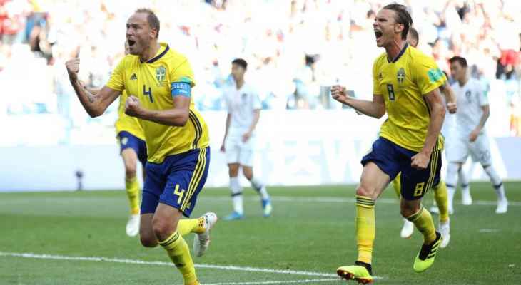 أول هدف للسويد من ركلة جزاء في كأس العالم منذ عام 2002