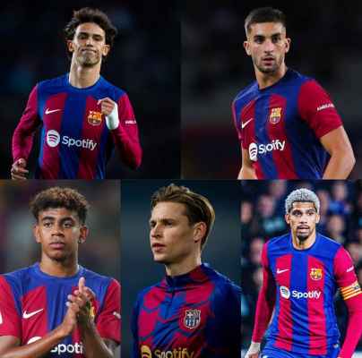 5 لاعبين من برشلونة تحت التهديد امام باريس سان جيرمان