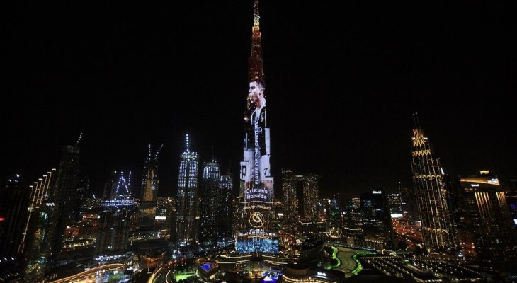 صورة للدون تظهر على&quot; برج خليفة&quot;