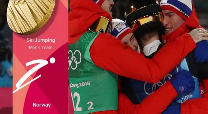 النروج تكمل التألق وتخطف ذهبية جديدة في اولمبياد بيونغ تشانغ 2018