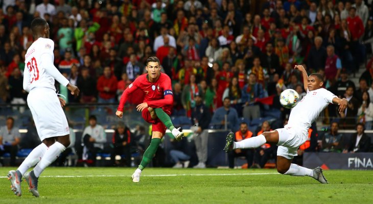 احصاءات من مباراة البرتغال و سويسرا