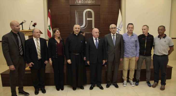 اتفاقية تعاون بين الجامعة الأنطونية والاتحاد اللبناني لكرة القدم 