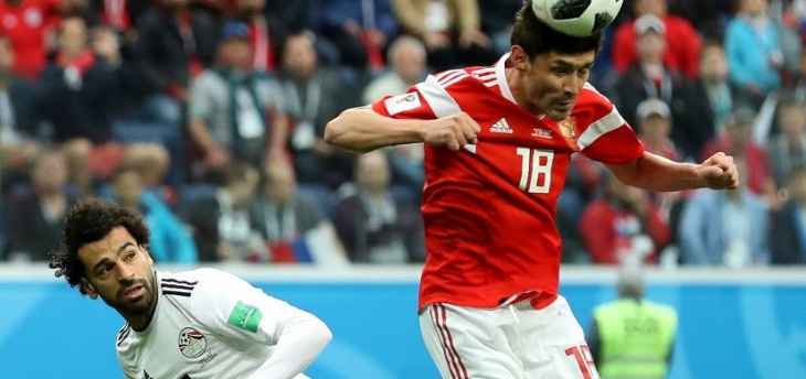 اهداف مباراة مصر وروسيا في الجولة الثانية من المجموعة الاولى