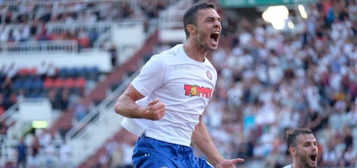 لاعب لبناني يسجل هدفًا في الدوري الاوروبي