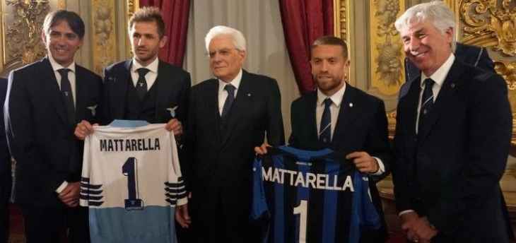 طرفا نهائي كأس إيطاليا عند الرئيس الإيطالي ماتاريلا