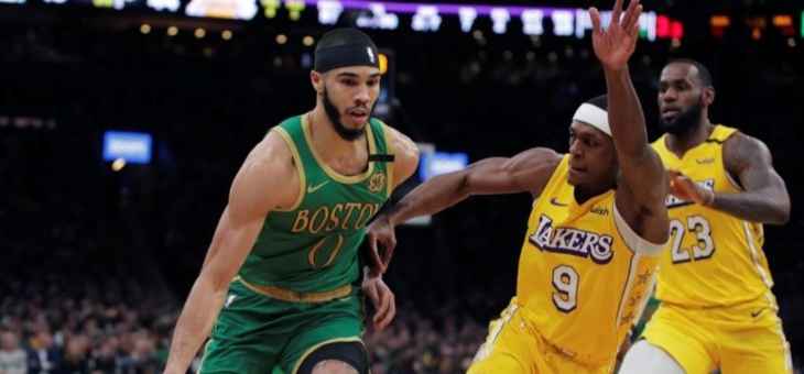 NBA: الليكرز يتلقى صفعة قاسية من بوسطن ويخسر بفارق 32 نقطة