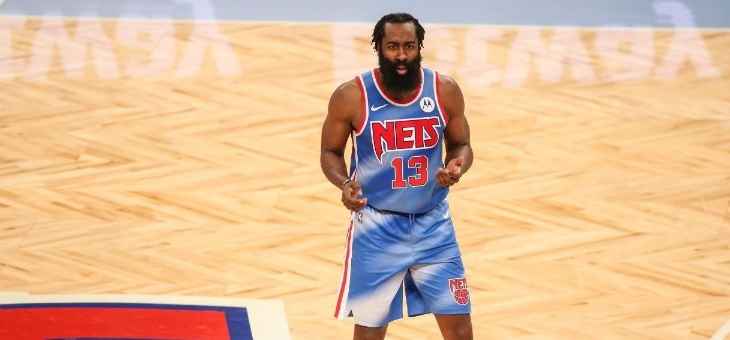NBA: هاردن يتألق في الظهور الاول له بقميص بروكلين ويسجل ثلاث ارقام مزدوجة