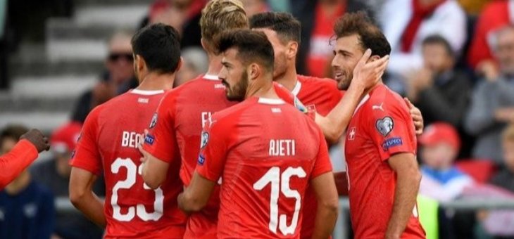 تصفيات كأس اوروبا: سويسرا تكتسح جبل طارق والدانمارك تكتفي بالتعادل 