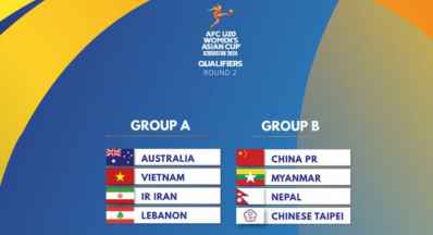 لبنان ضمن المجموعة الاولى في الدور الثاني من تصفيات كأس آسيا للشابات